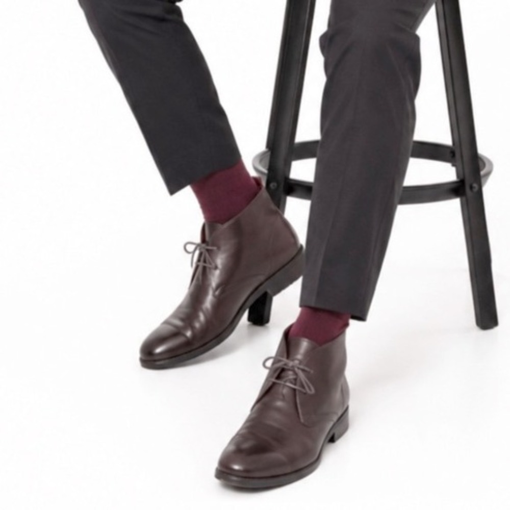 Bachrach Leather Chukka Boots Brown Lace Up Ankle Dress Shoes‎ 14 Preppy 48-05